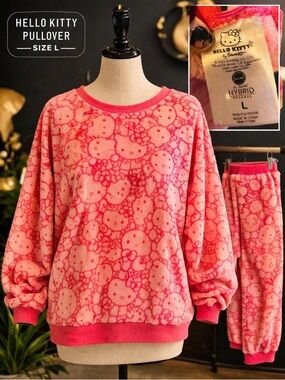 Girls Hello Kitty Pink Fleece set